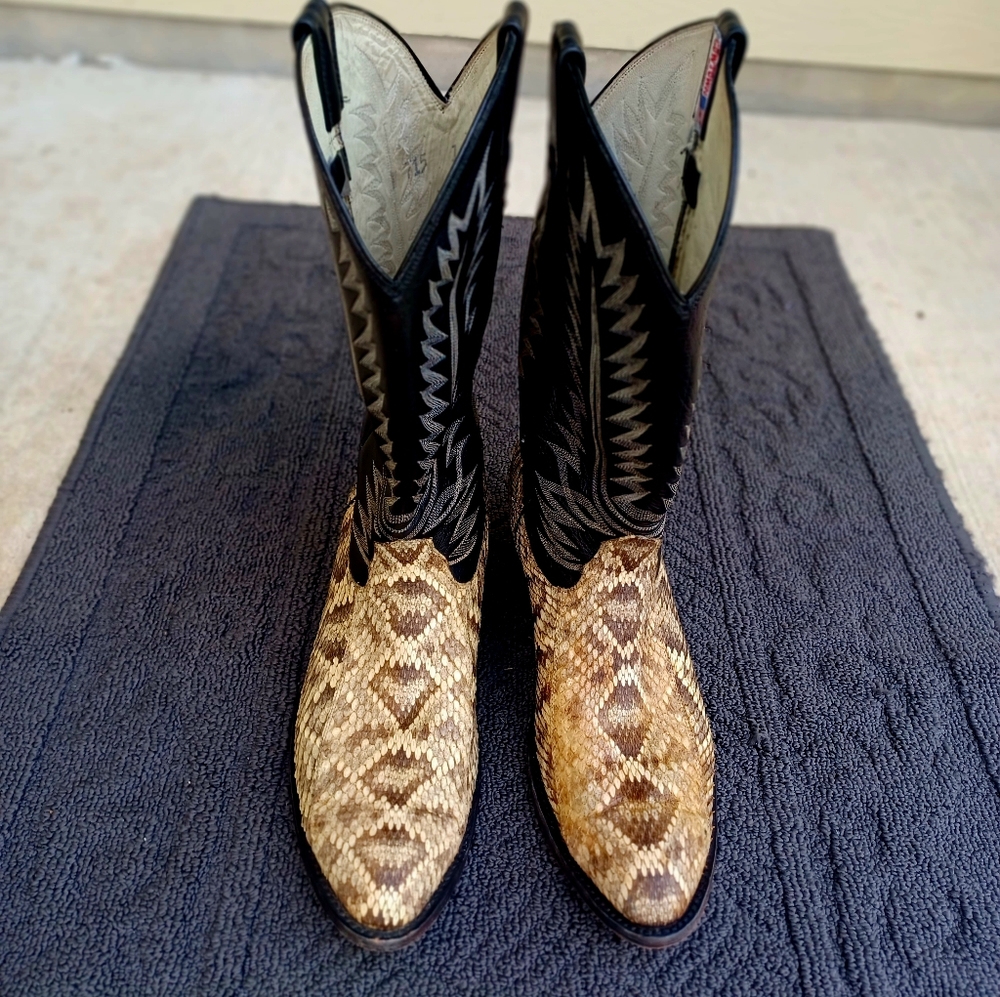 Snakeskin cowboy Boots